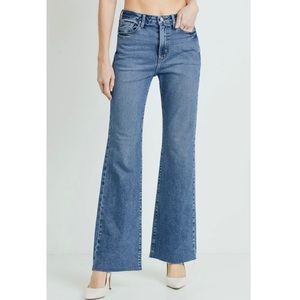 Just Black High-Rise Denim Vintage Wide Leg Flare Jeans Size 27